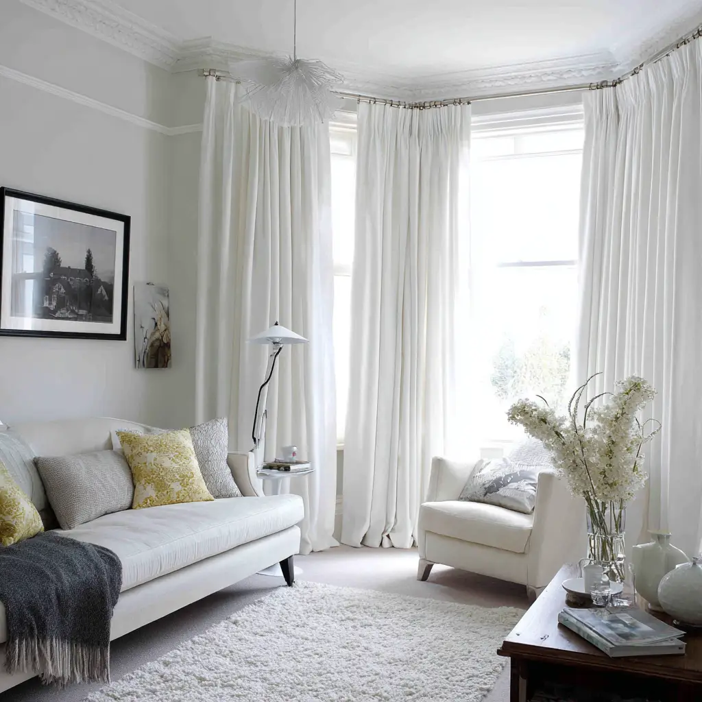 White Blackout Curtains