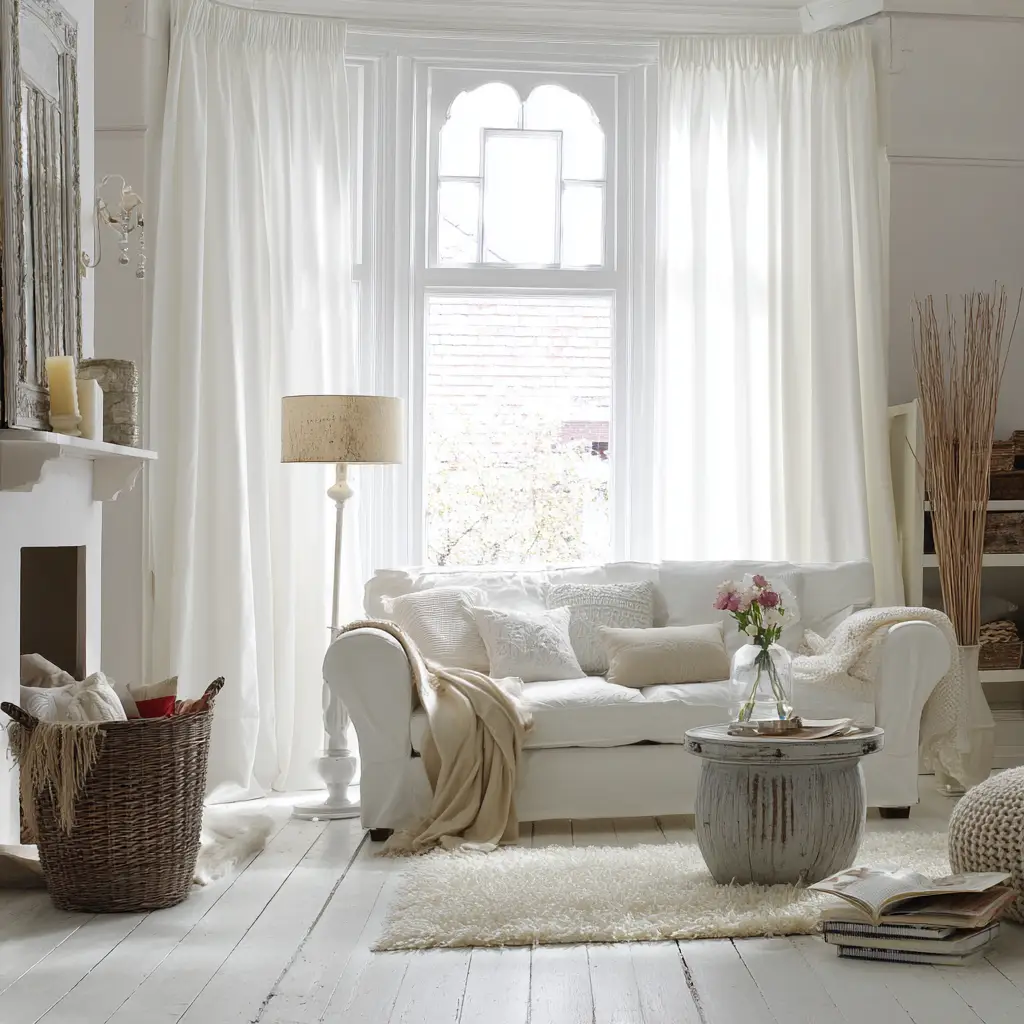 White Cotton Curtains