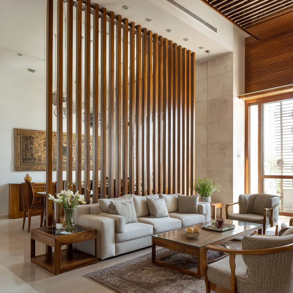 Wooden Slat Divider