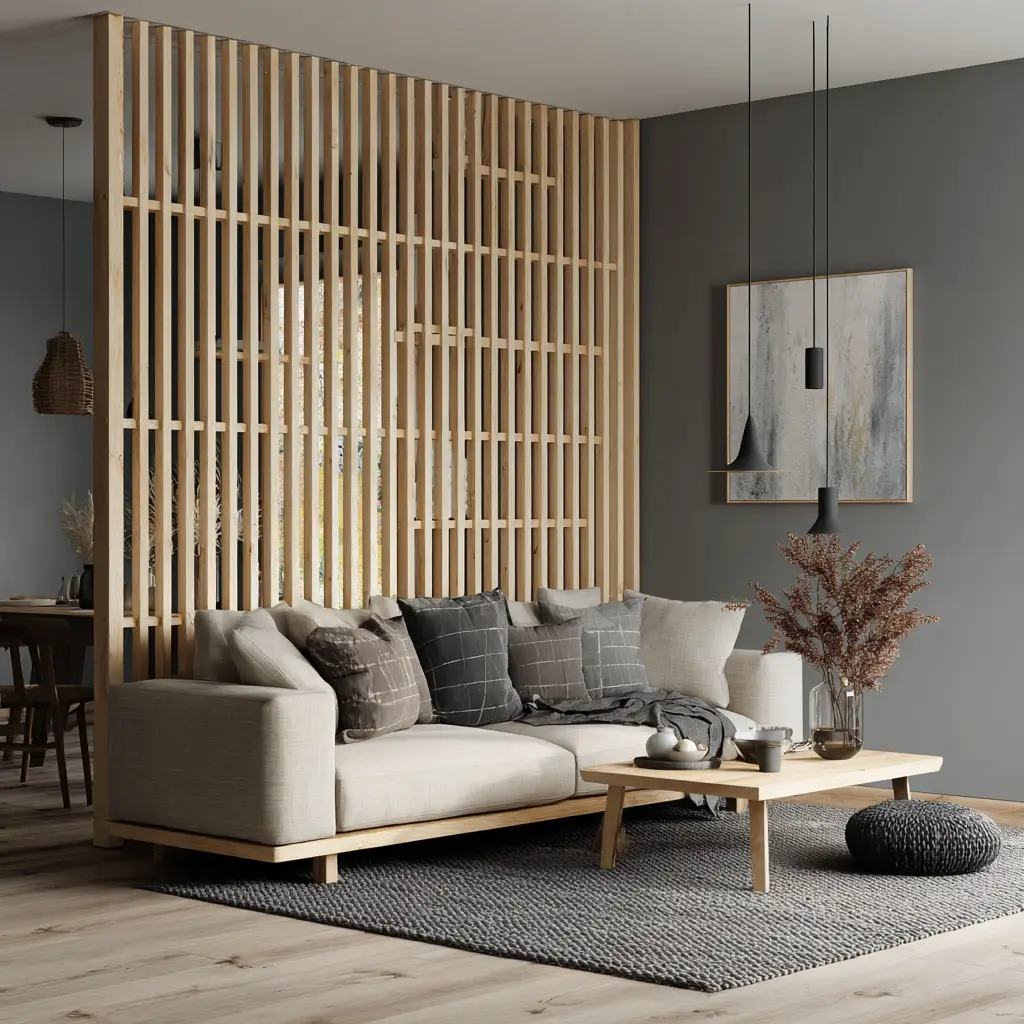 Wooden Slat Divider
