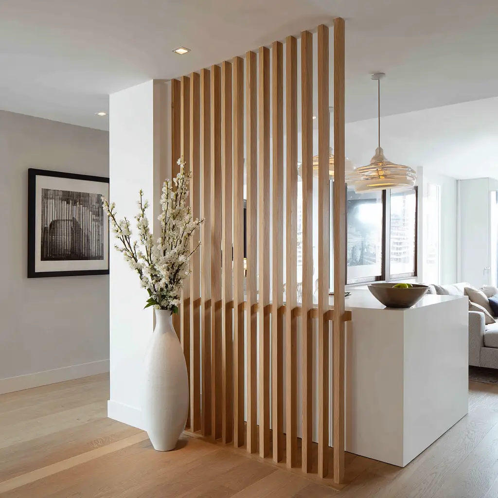 Wooden Slatted Divider