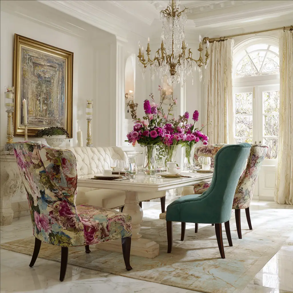 Accent Armchairs at the Ends