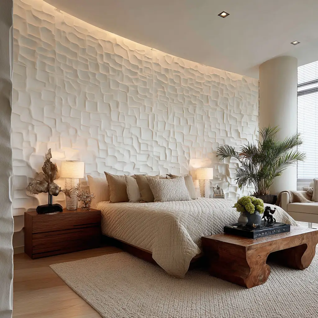 Accent wall with texture