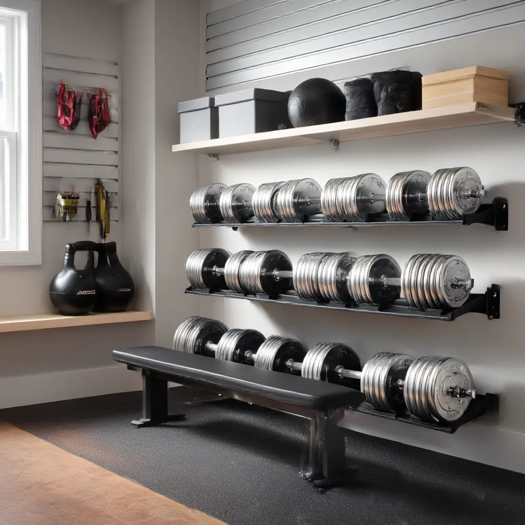 Add adjustable dumbbells