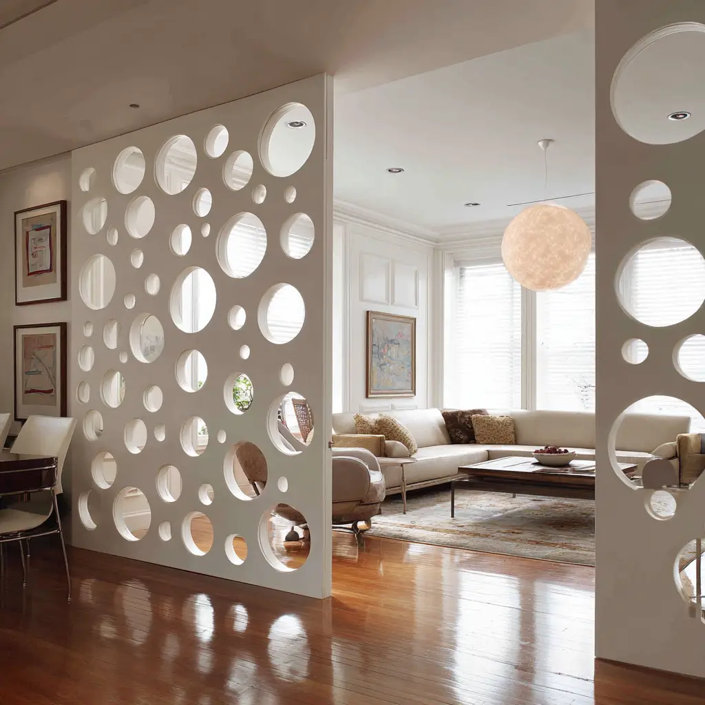 Artistic Divider with Cutouts