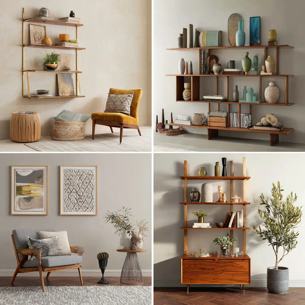 Artistic shelving displays