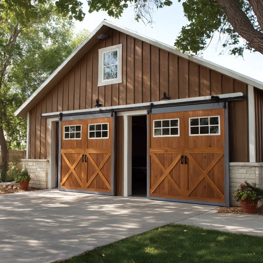 Barn-Style Sliding Garage Doors