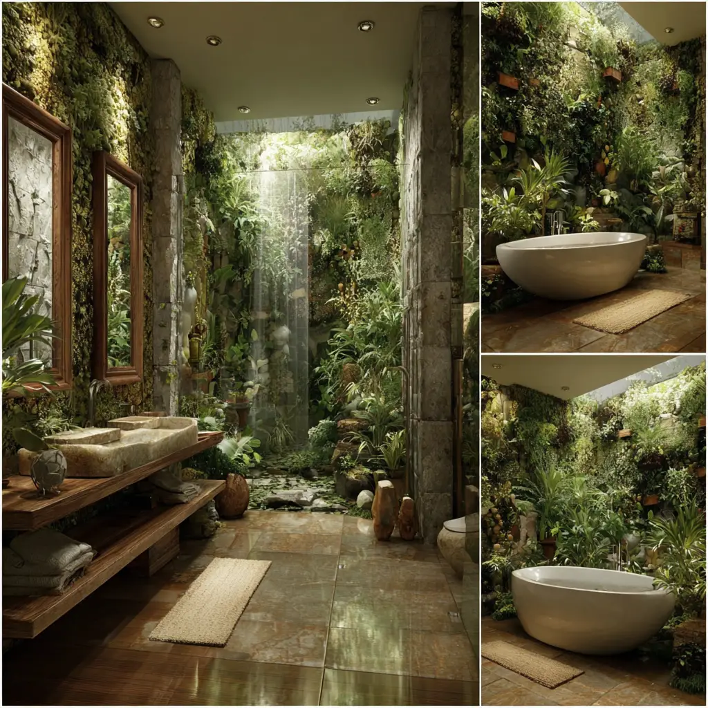 Bathroom Jungle Retreat