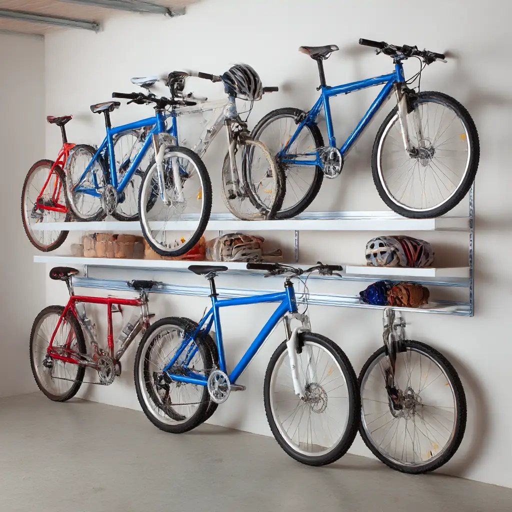 Bike storage shelf combos