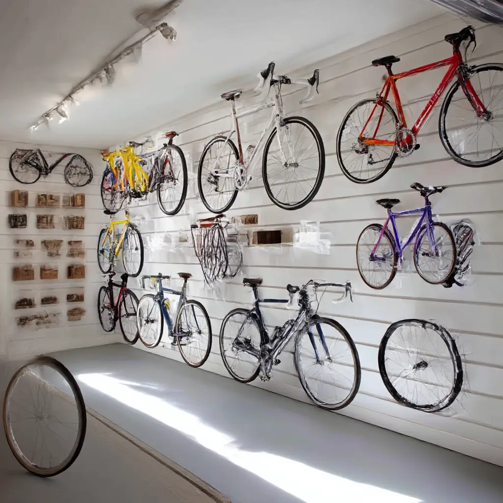 Bike storage wall