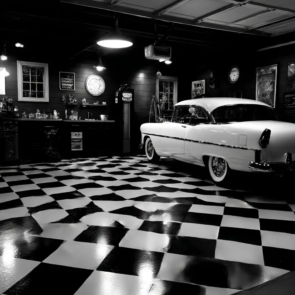 Black and White Checkerboard