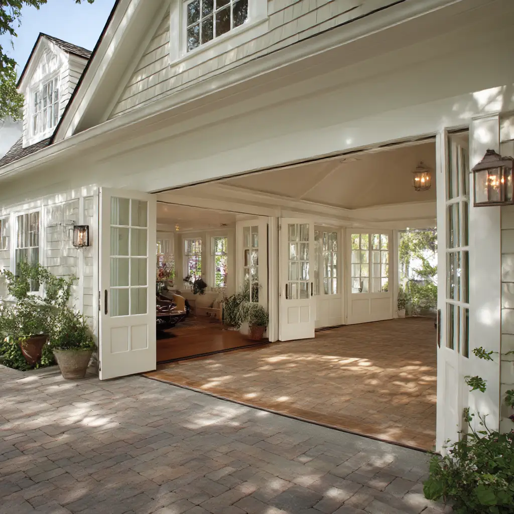 Breezeway with French Doors