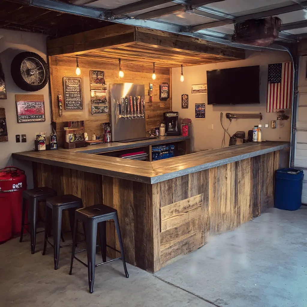 Brewery-Style Garage Bar