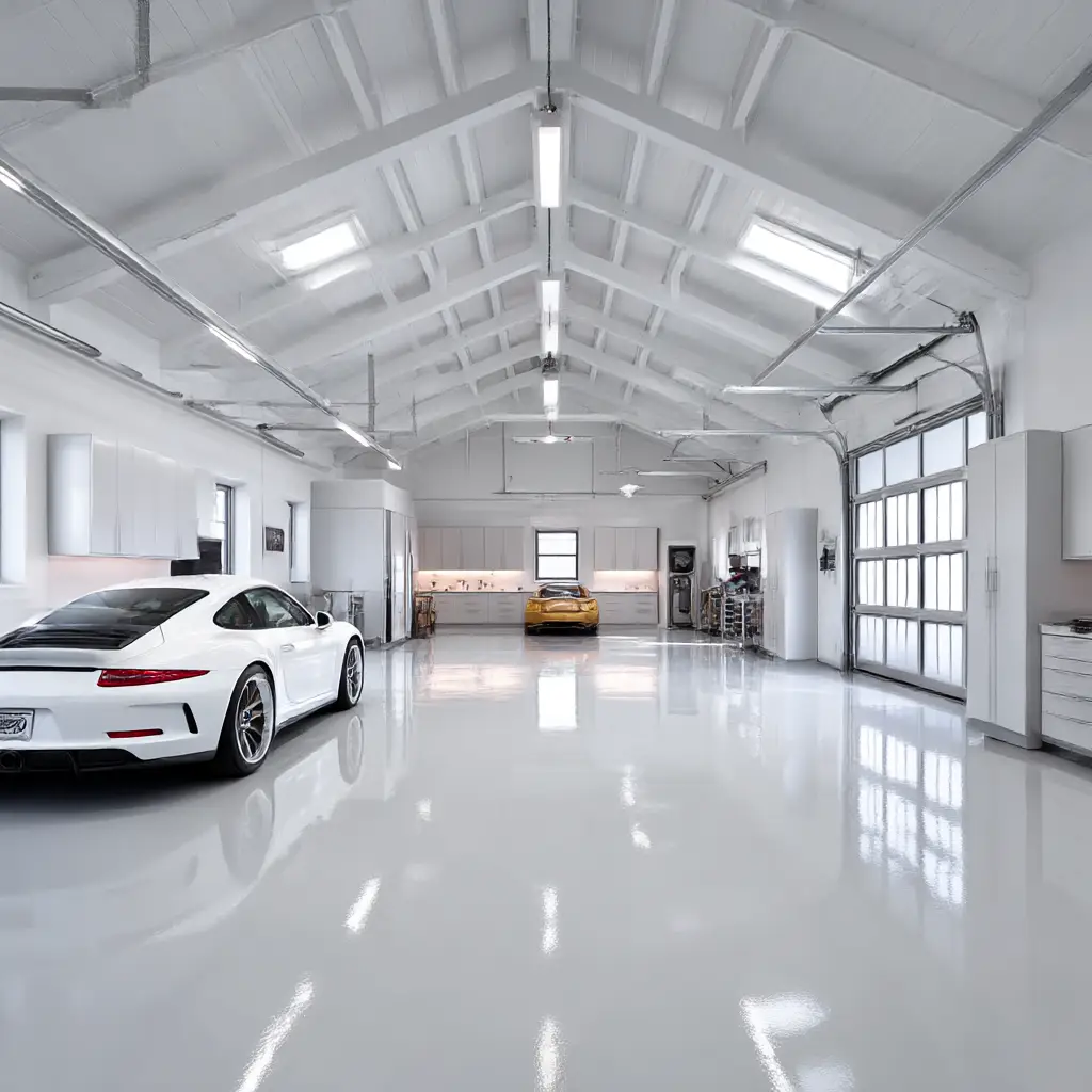 Bright White Garage