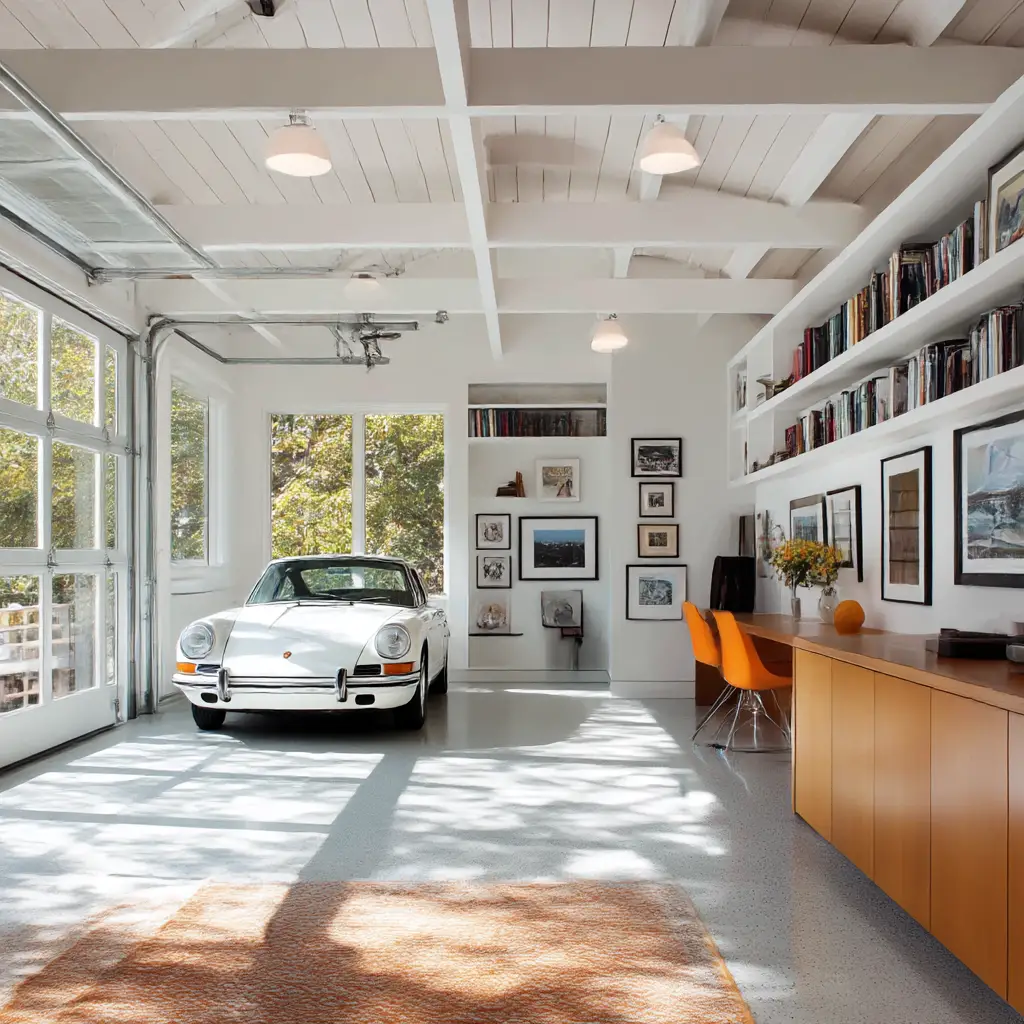 Bright and Airy Garage