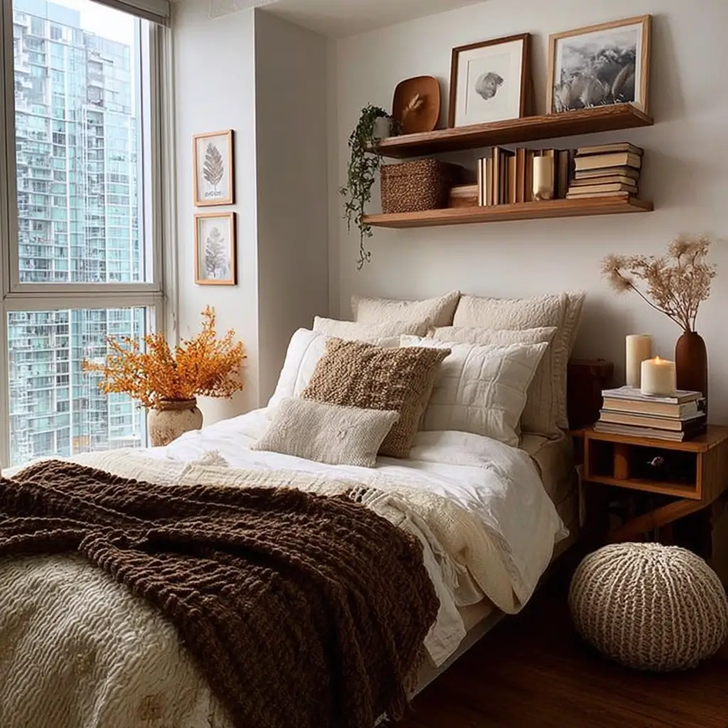 Brown and White Contrast