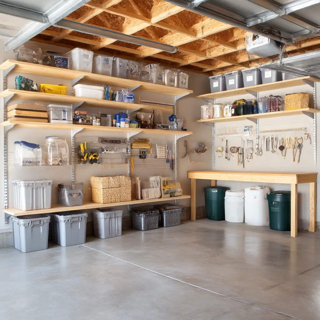 Built-In Garage Shelves