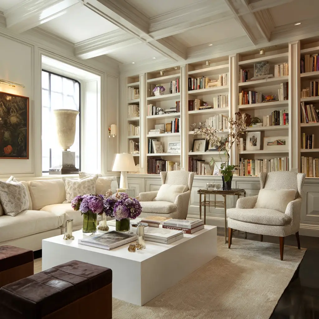 Built-in bookcases
