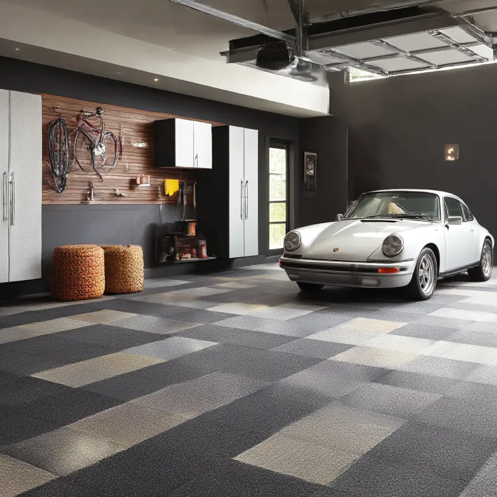 Carpet Tiles for a Cozy Garage