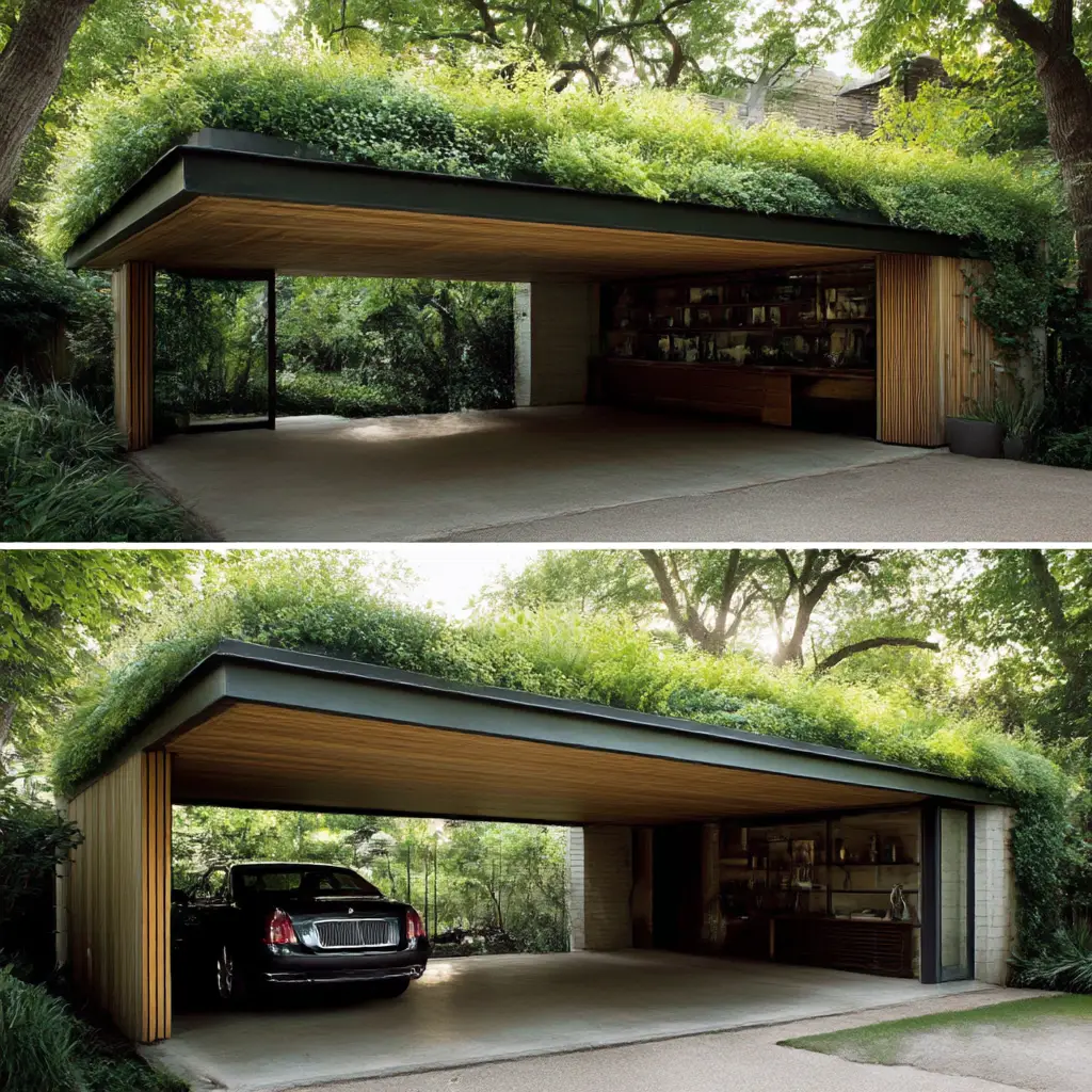 Carport with Green Roof