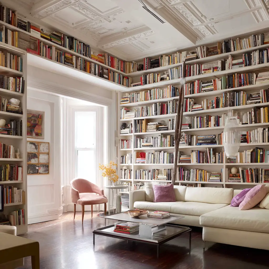 Ceiling-to-Floor Shelving