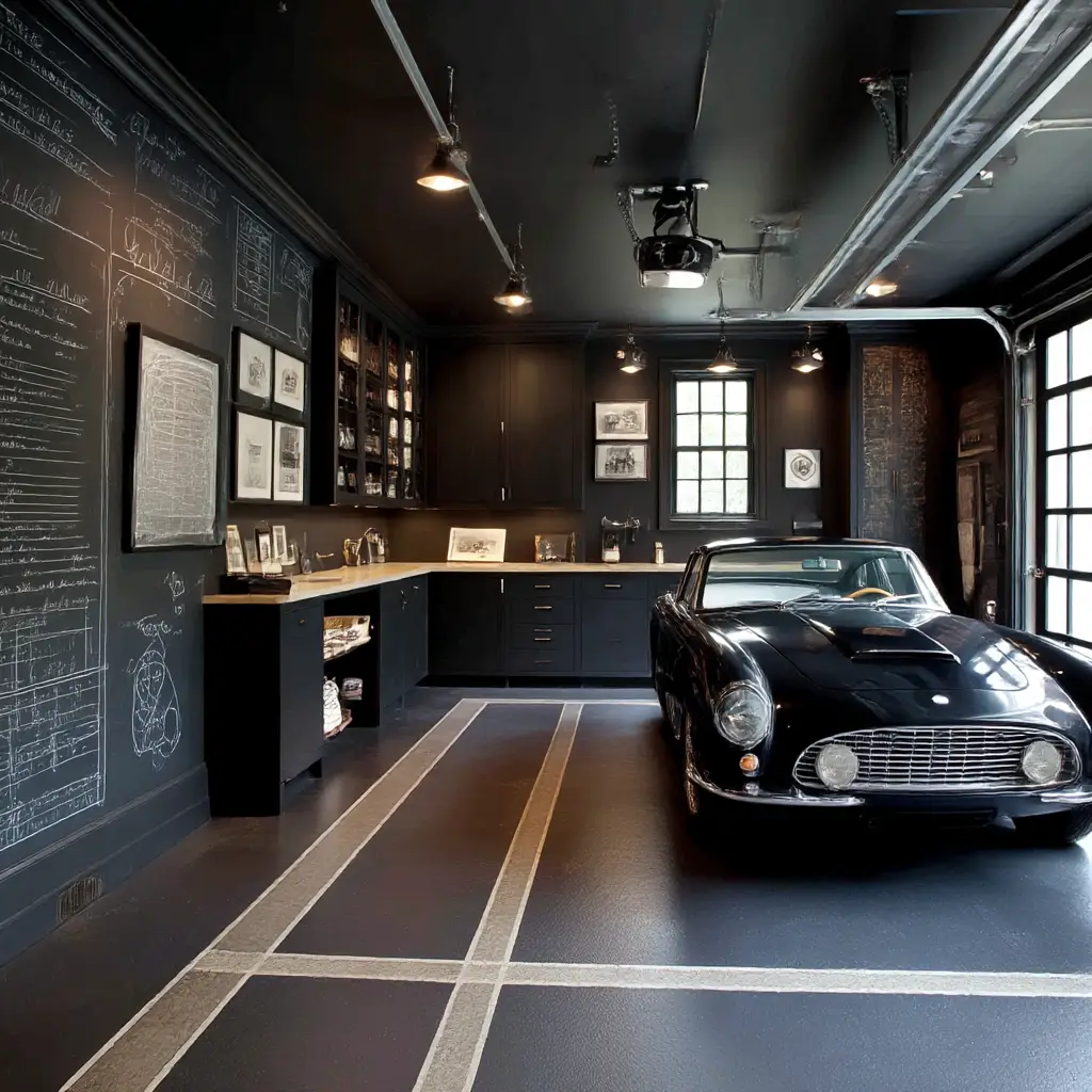 Chalkboard-Style Black Paint