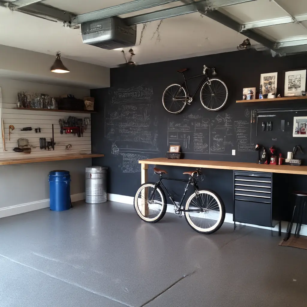 Chalkboard or whiteboard wall