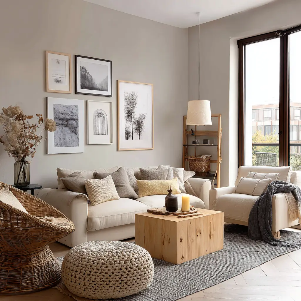 Choose neutral and earthy tones