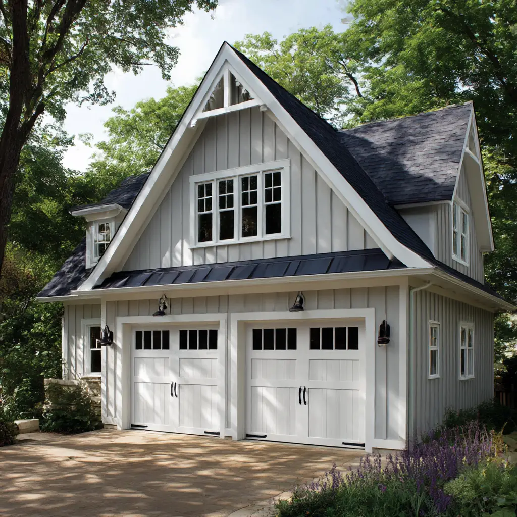 Classic Gable Roof Garage