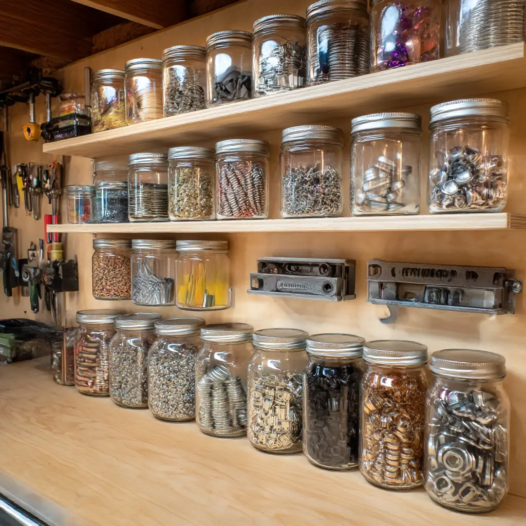 Clear Jars for Small Parts