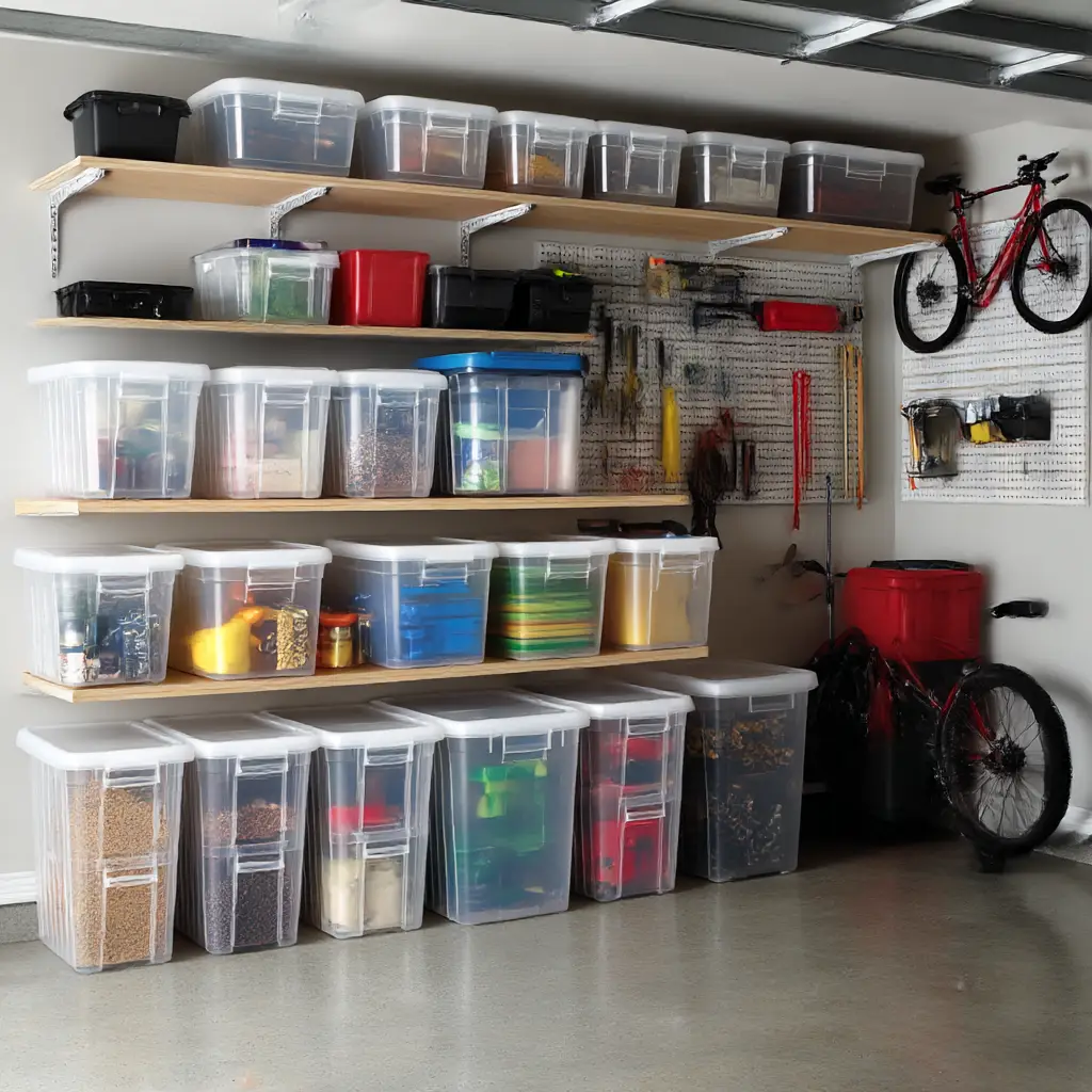 Clear Plastic Bins