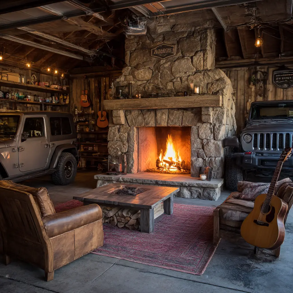 Cozy Fireplace Setup