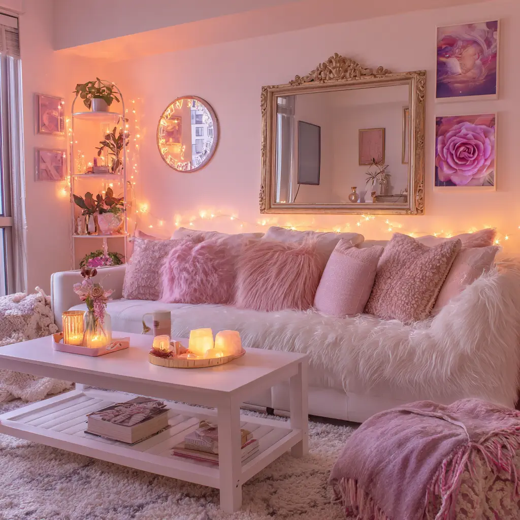 Cozy Pink Lighting