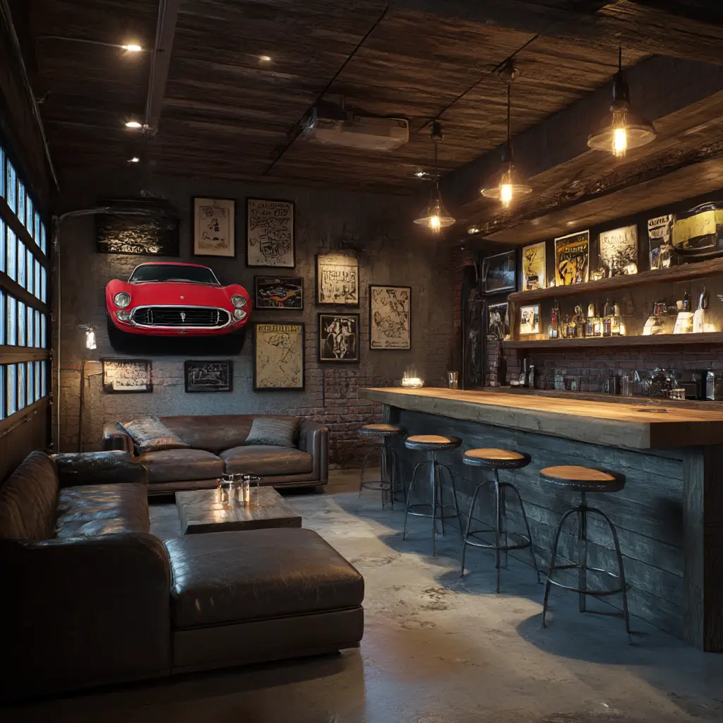 Cozy lounge-style bar