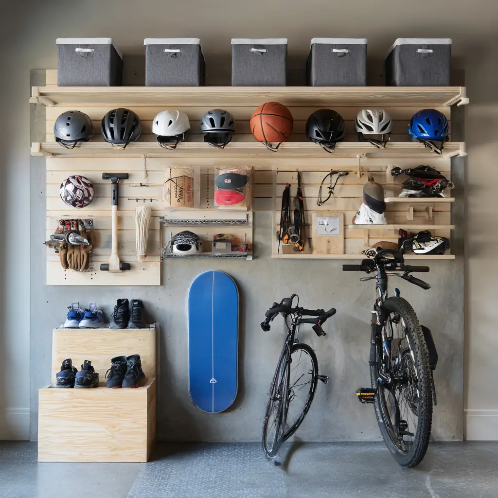 Create a sports gear station