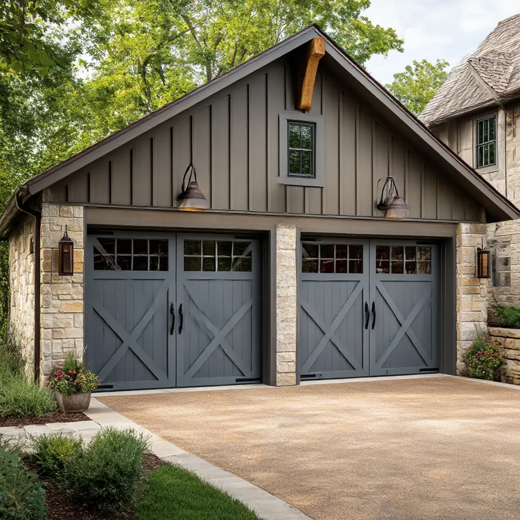 Crossbuck X-Pattern Doors