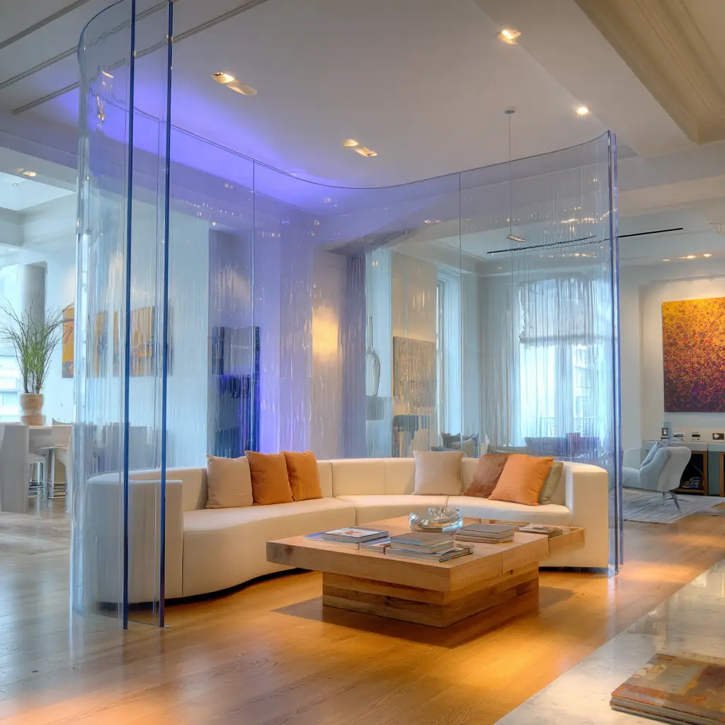 Curved Acrylic Divider