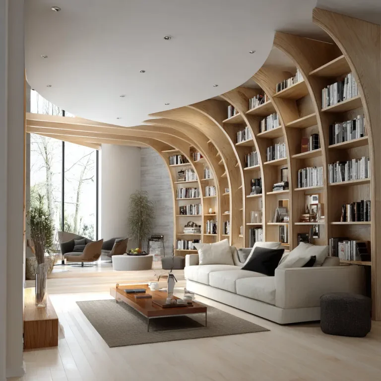 16 Living Room Curved Partition Ideas