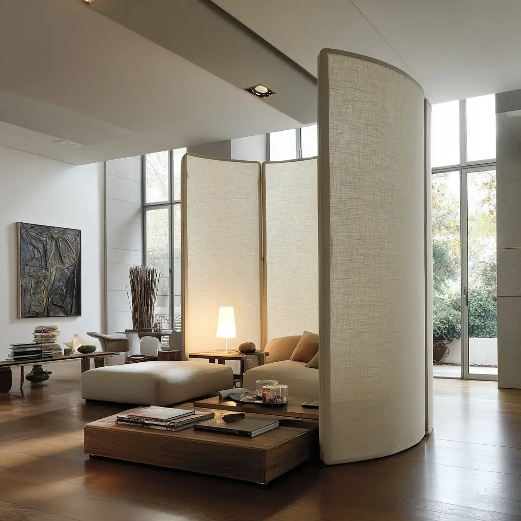 Curved Fabric Divider