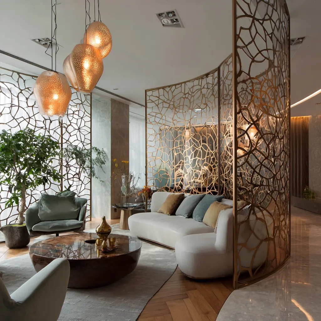 Curved Metal Screen