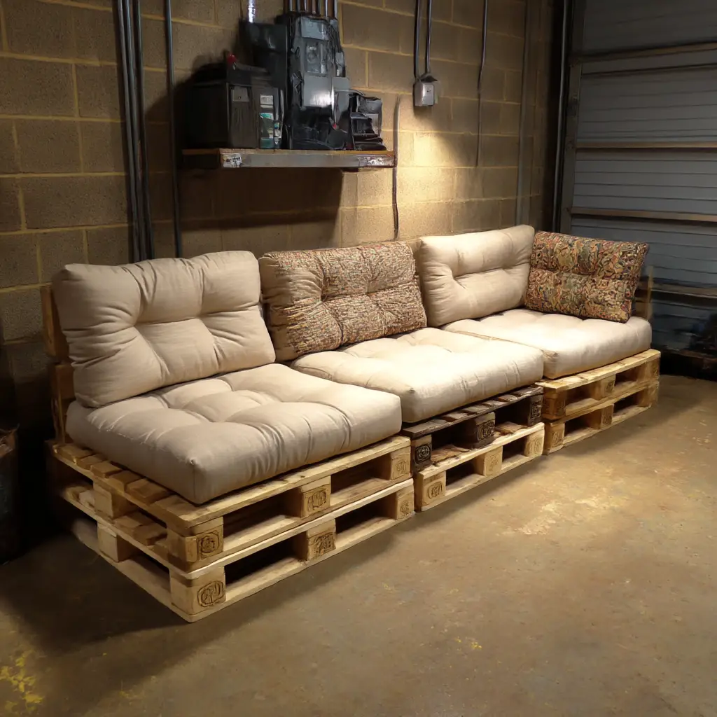 DIY Lounge Seating with Pallets