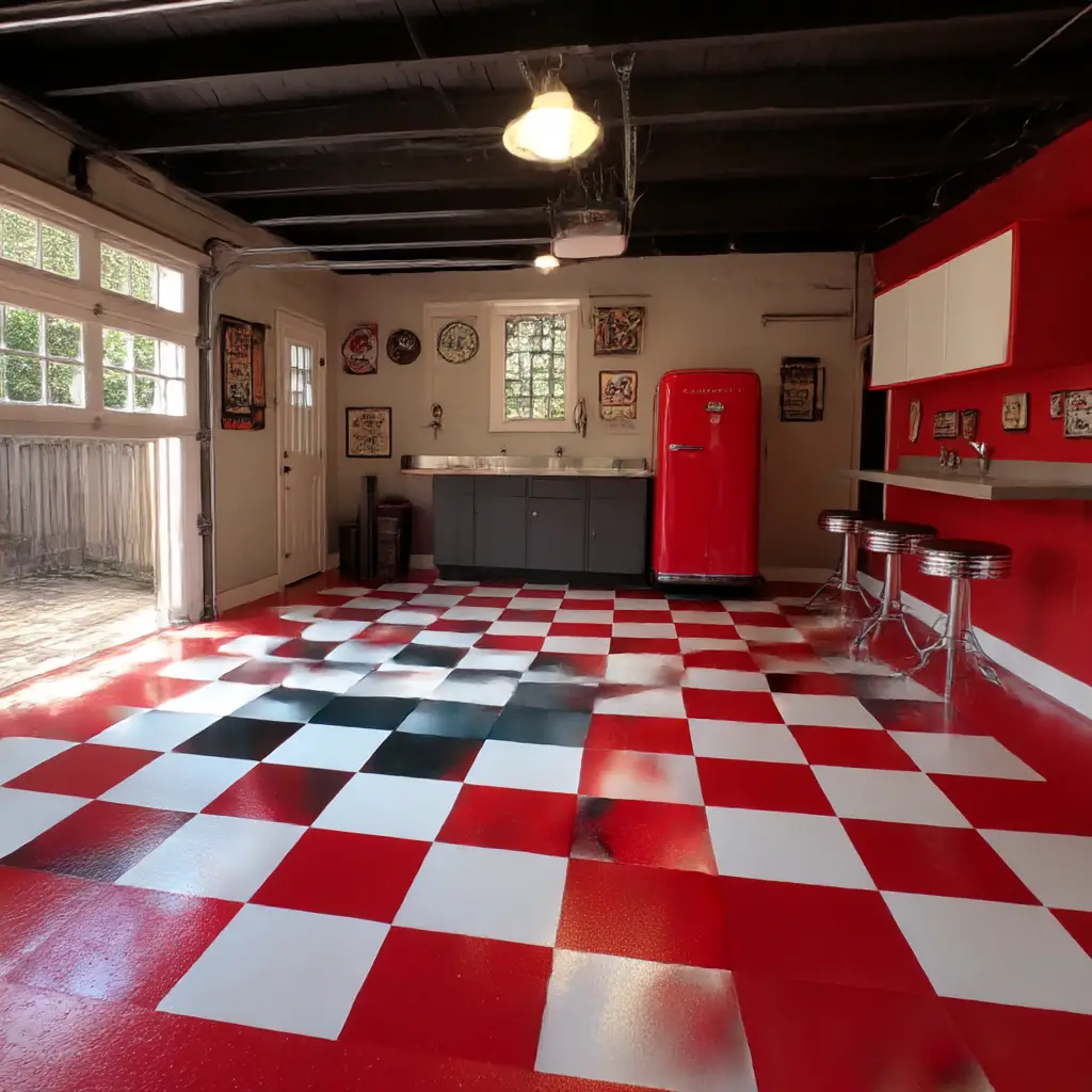 DIY Painted Checkerboard