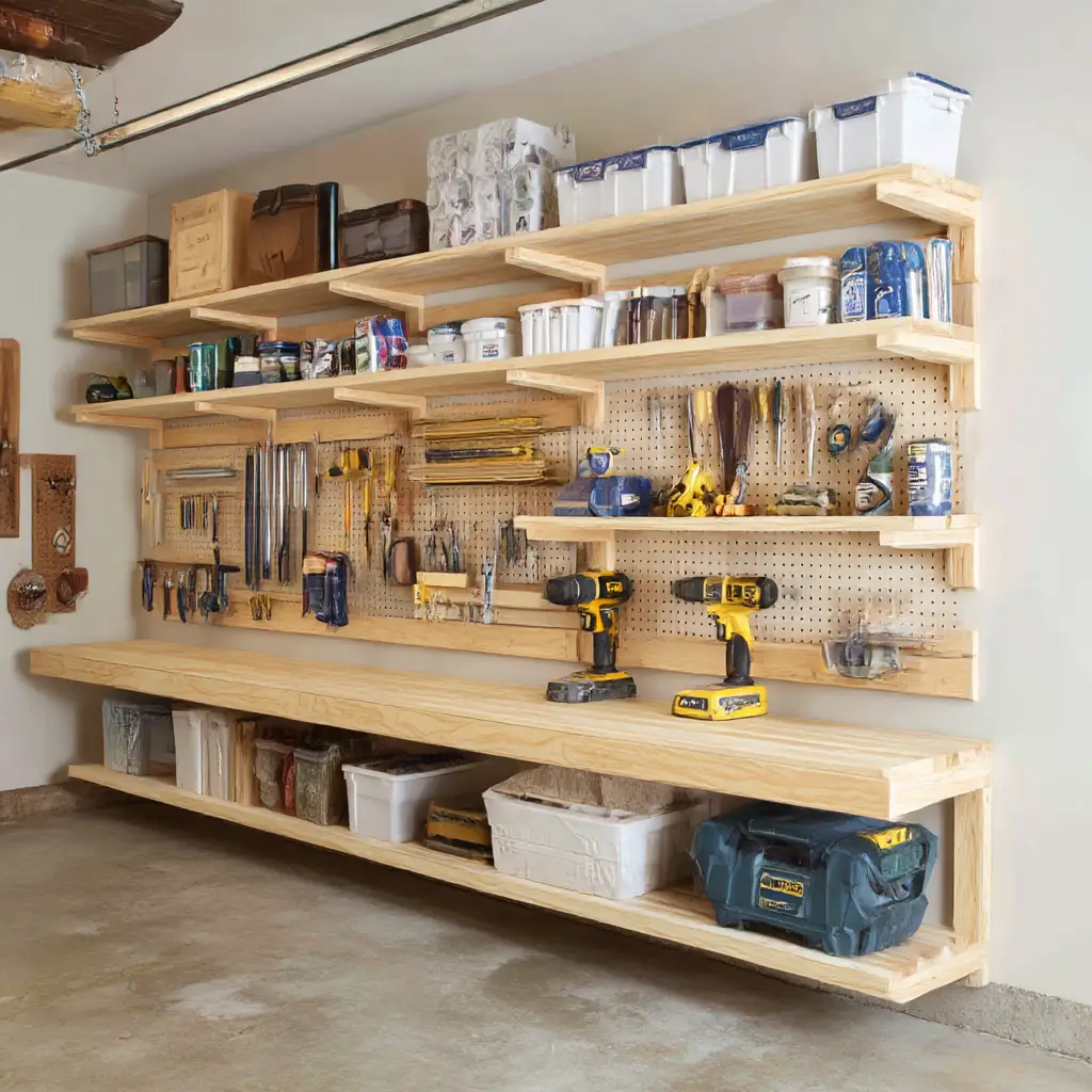 DIY Wooden Shelving