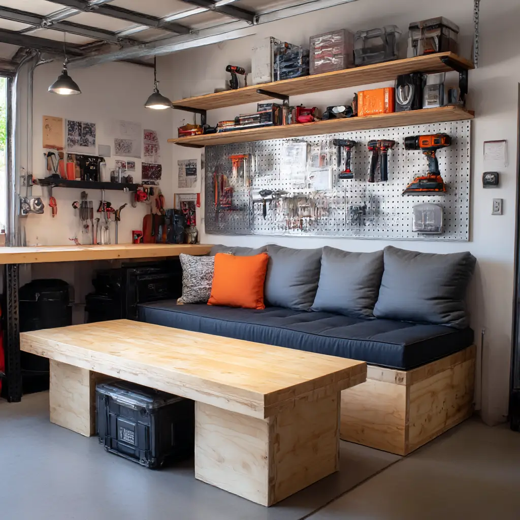 DIY Workbench Lounge