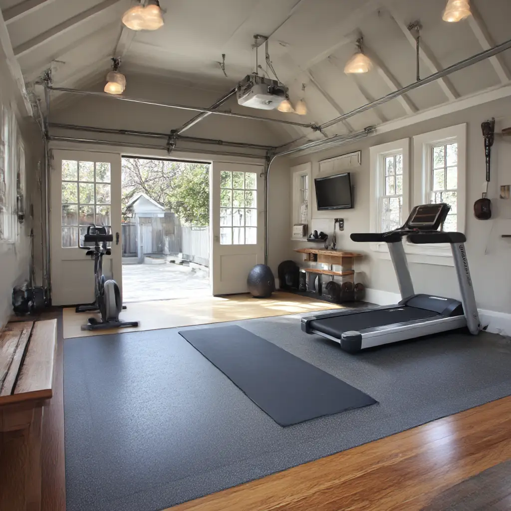 Detached Garage with Gym Conversion