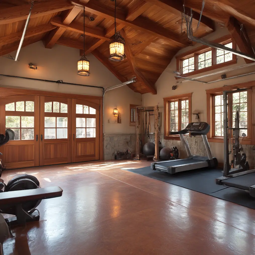 Detached Garage with Home Gym