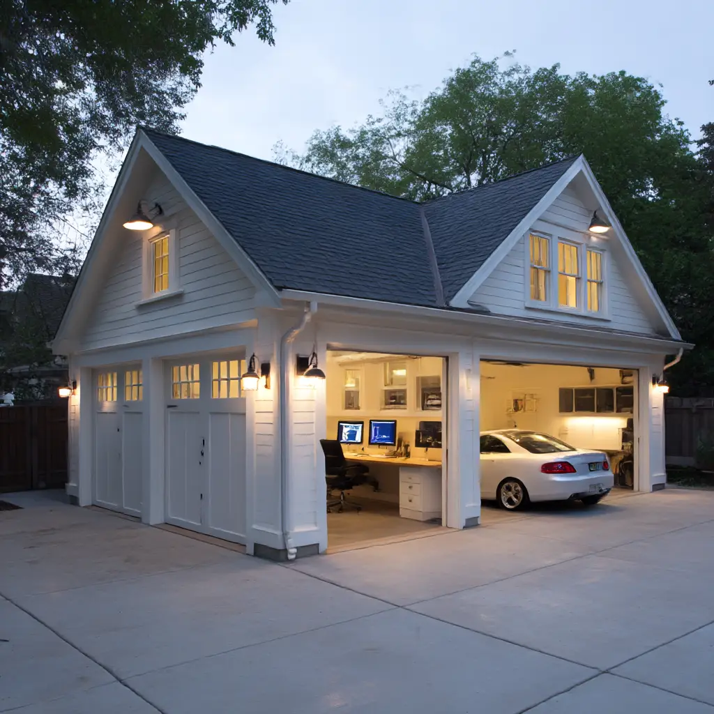 Detached Garage with Office Space