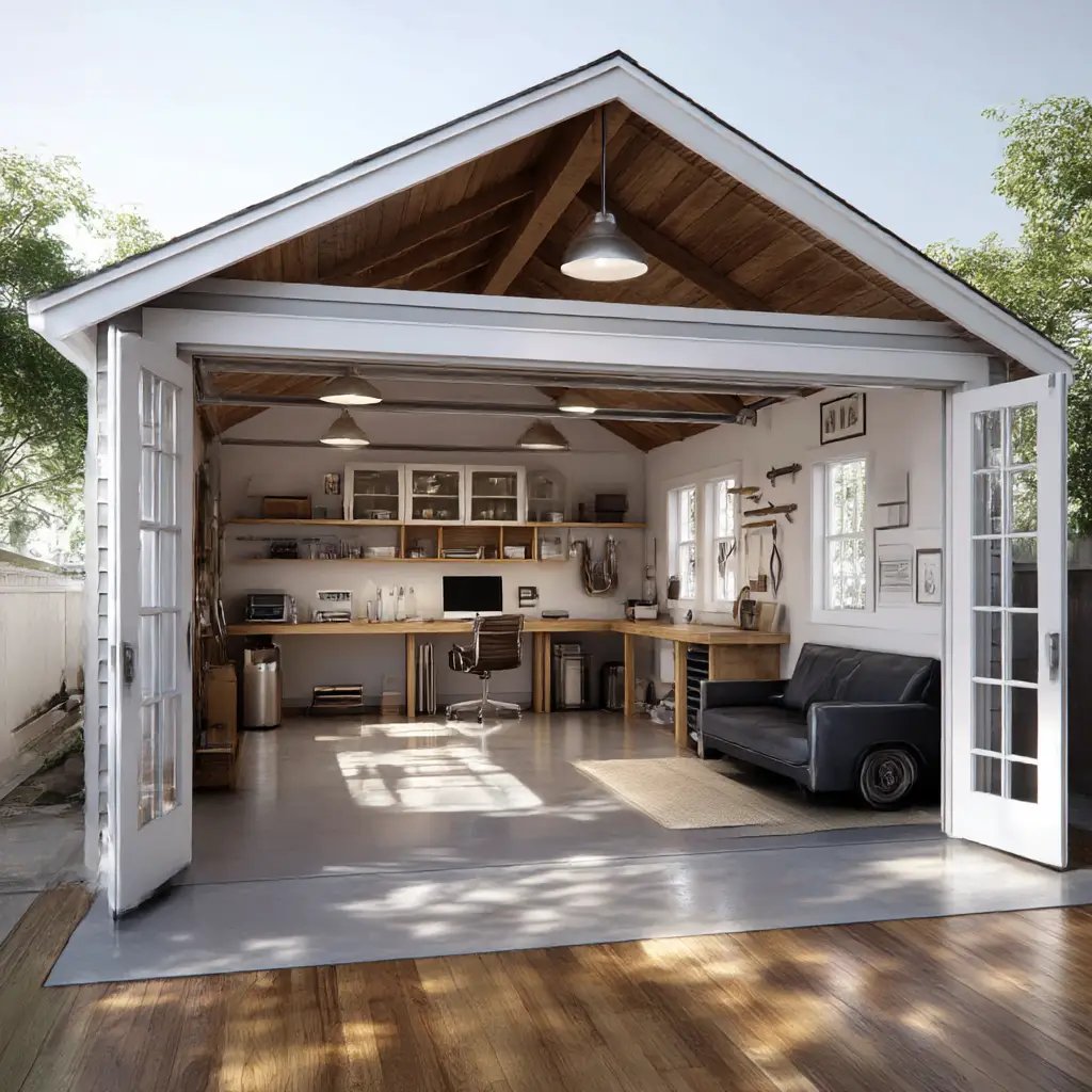 Detached Garage with Office Space