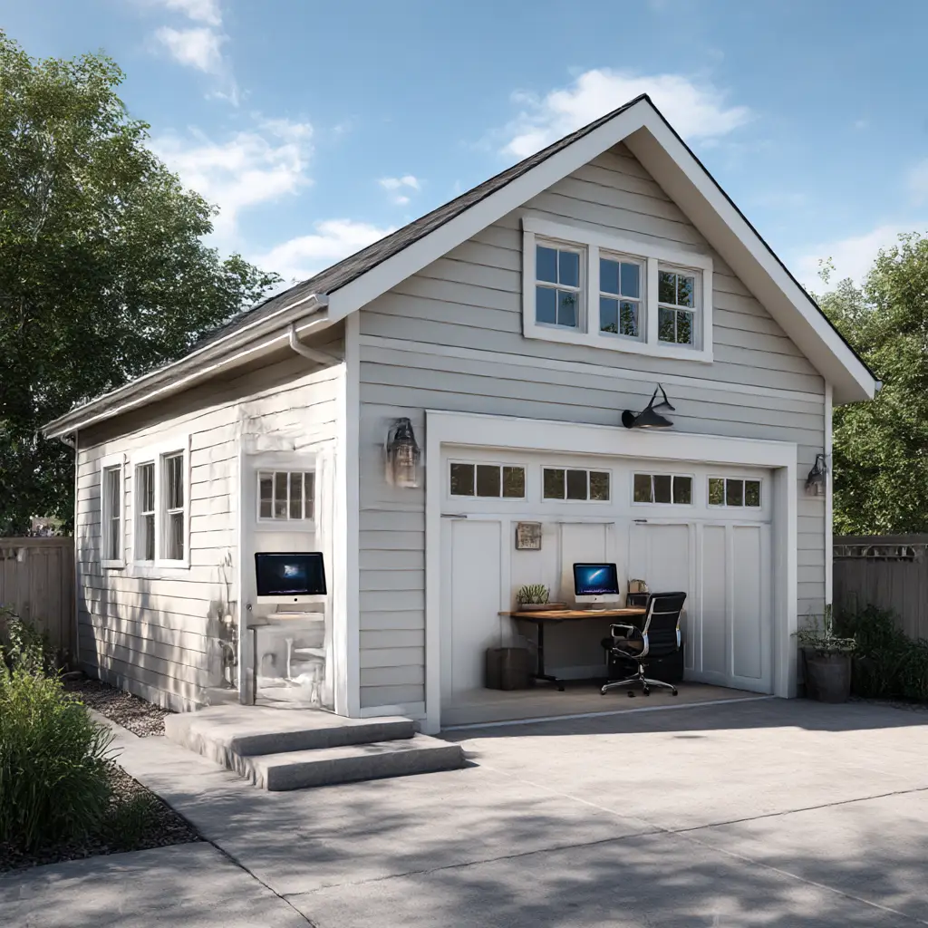 Detached Garage with Office Space