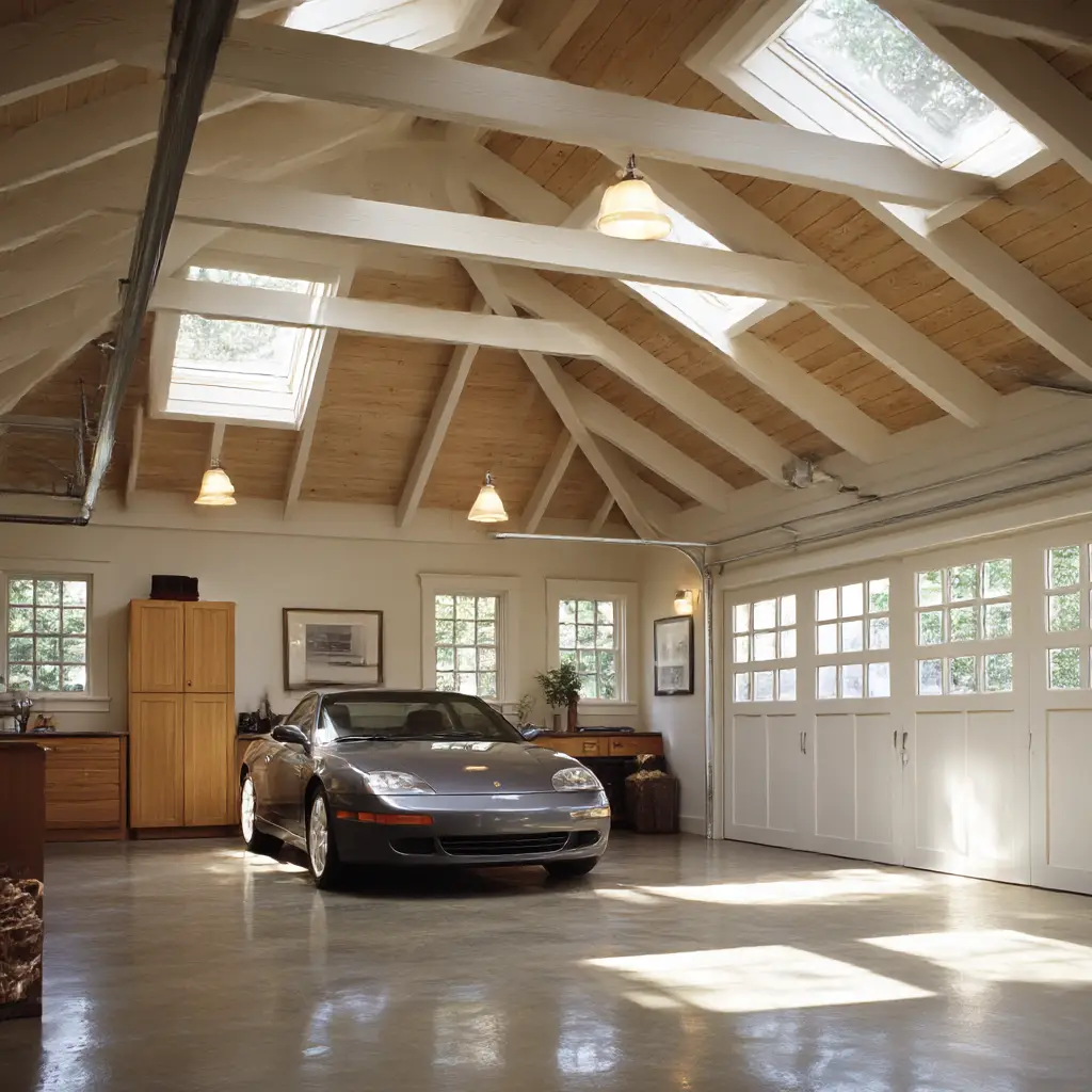 Detached Garage with Skylights